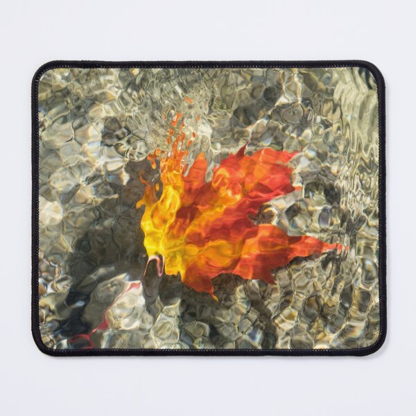 Item preview, Refraction Magic - Submerged Maple Leaf Abstracted by Mother Nature designed and sold by Georgia Mizuleva.