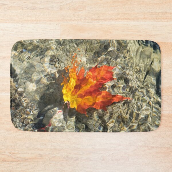 Item preview, Refraction Magic - Submerged Maple Leaf Abstracted by Mother Nature designed and sold by Georgia Mizuleva.