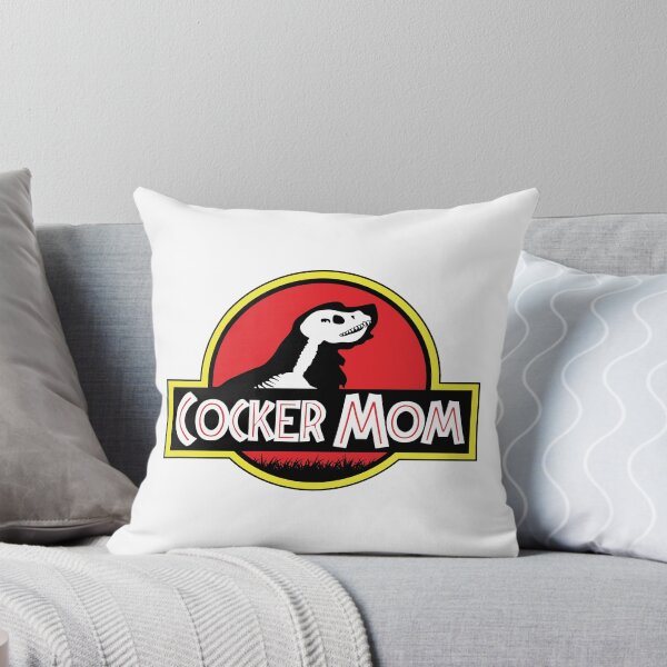 Aperçu de l'œuvre (Pour un fond clair) Maman cocker anglais jurassique créée et vendue par More Cute Dogs.