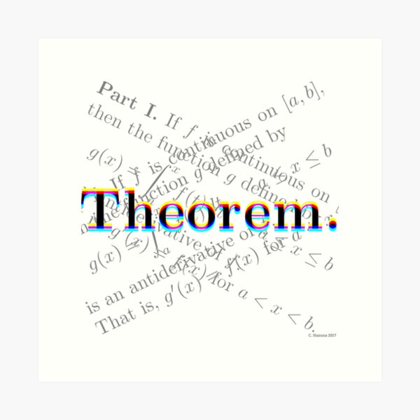 Theorem. Art Print