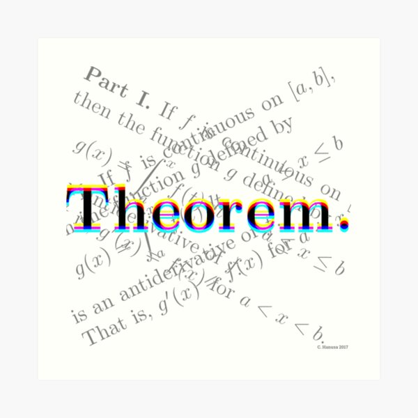 Theorem. Art Print