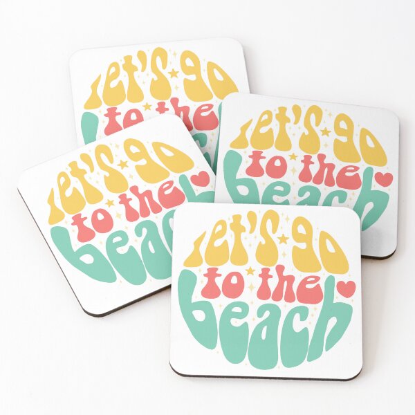 Item preview, Let's go to the beach a fun and groovy summer time design  designed and sold by Yarafantasyart.