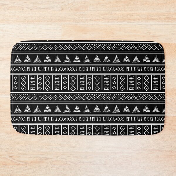 Item preview, African Mudcloth Pattern in Black - Traditional Tribal Art designed and sold by inspirationzgal.