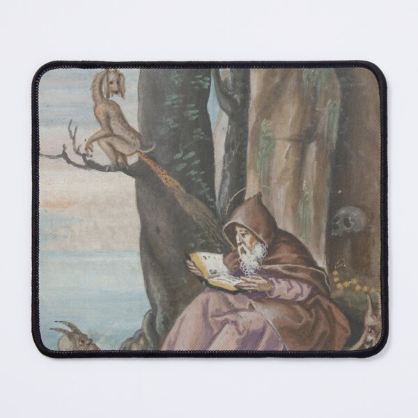 Item preview, Medieval Creature Meme - Temptations of saint anthony - Demon outrages a Saint designed and sold by VintageManiac.