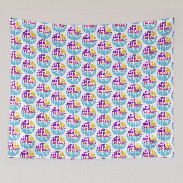 Item preview, Let's go to the beach a fun and groovy summer time design  designed and sold by Yarafantasyart.