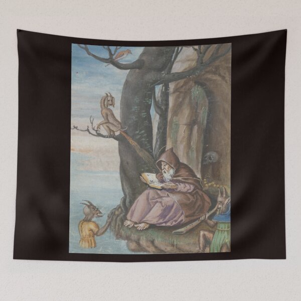 Item preview, Medieval Creature Meme - Temptations of saint anthony - Demon outrages a Saint designed and sold by VintageManiac.