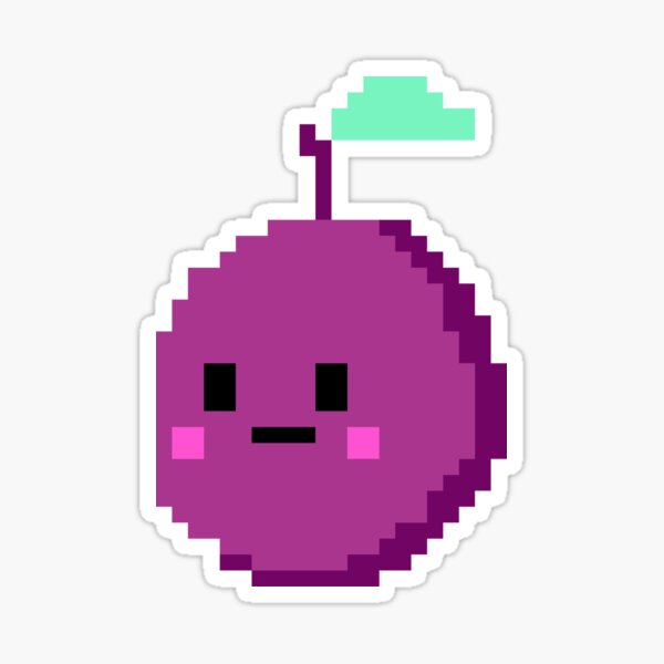 Deux Fruits - Plom. I am de Plum Sticker