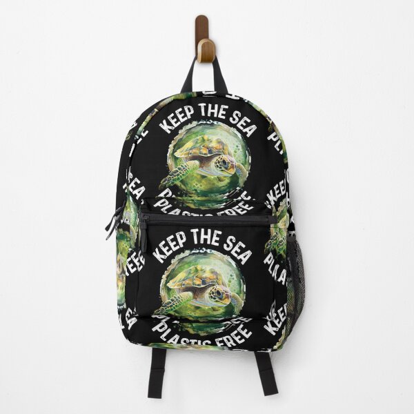 Item preview, Keep The Sea Plastic Free Happy Earth Day Turtle designed and sold by GravitiTees.