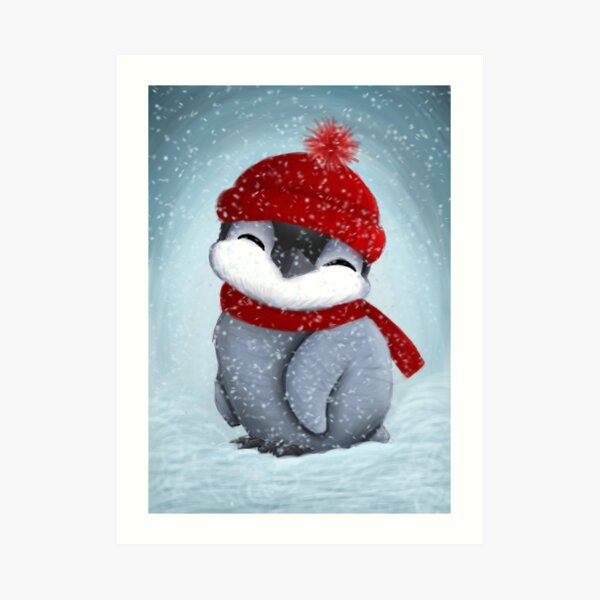 Baby penguin Art Print