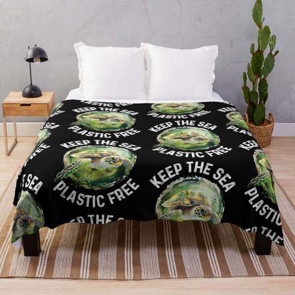 Item preview, Keep The Sea Plastic Free Happy Earth Day Turtle designed and sold by GravitiTees.