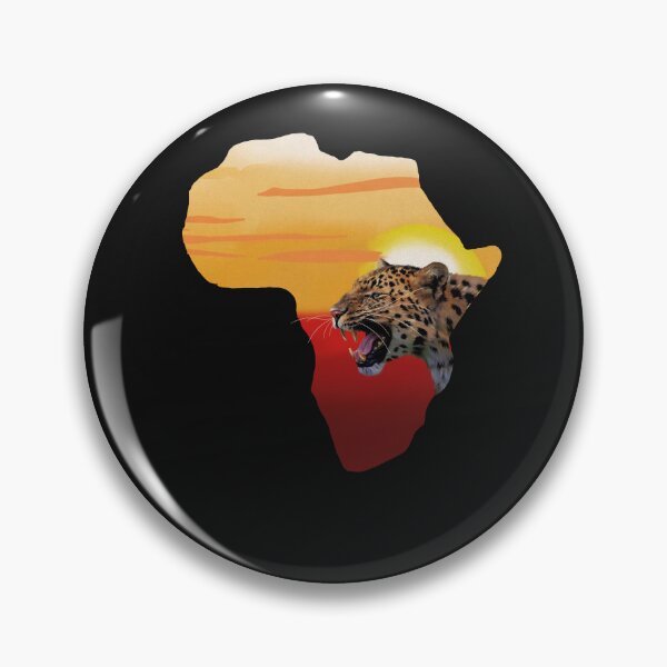 Item preview, Africa Map, Leopard, Big Cat, Sunset designed and sold by Logiamerch.