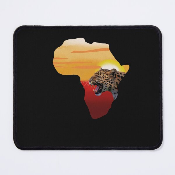 Item preview, Africa Map, Leopard, Big Cat, Sunset designed and sold by Logiamerch.