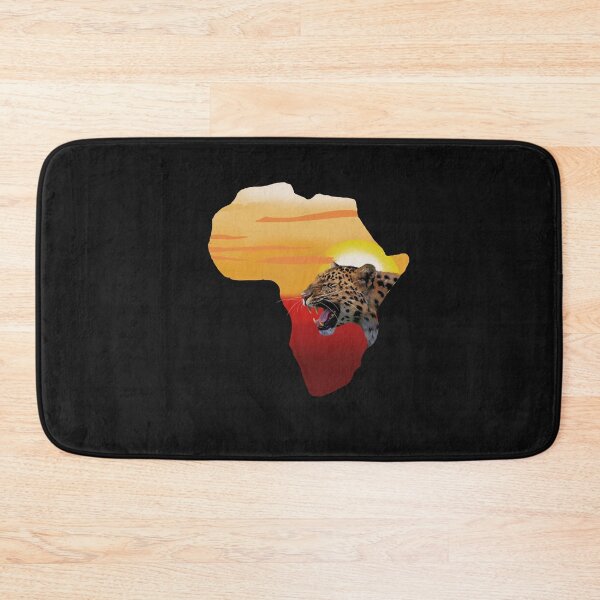 Item preview, Africa Map, Leopard, Big Cat, Sunset designed and sold by Logiamerch.