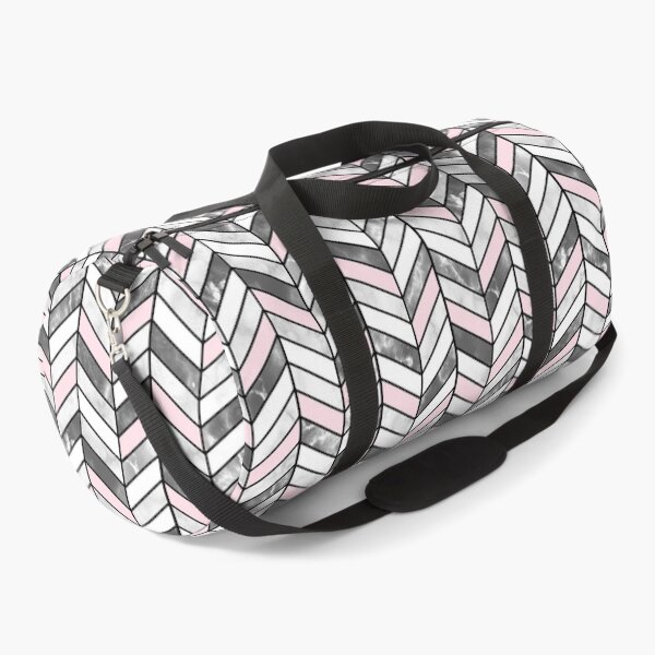 Item preview, Pink Grey Marble Herringbone Pattern designed and sold by inspirationzgal.