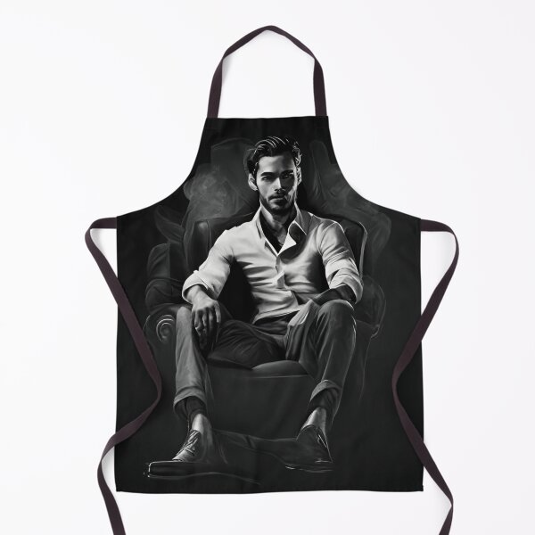 Item preview, Dark black and white man Sitting on chair designed and sold by Art Genix.