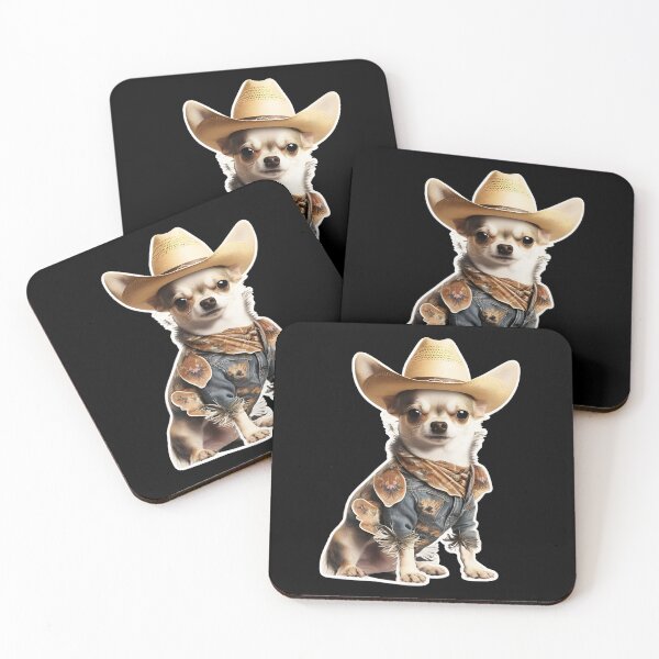 Item preview, Chihuahua Howdy Cowboy Western Howdy Partner Dogs Art designed and sold by TeeTopiaa.