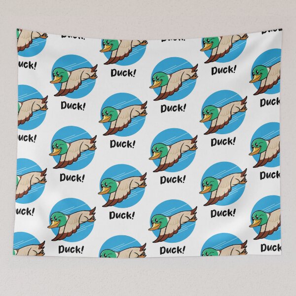 Item preview, Duck the swooping duck (on light colors) designed and sold by messy-nessie.