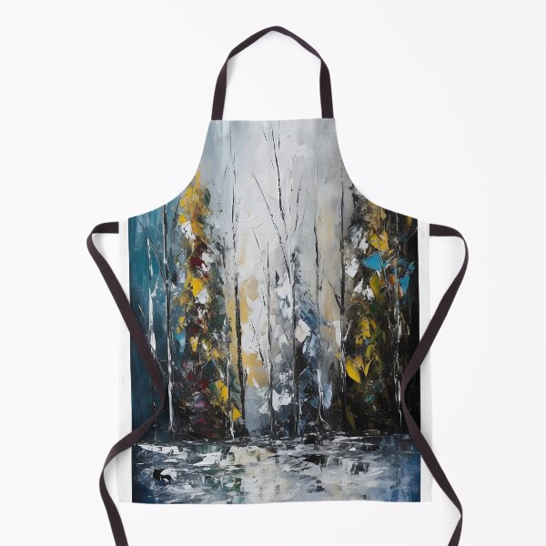 Item preview, Winter Oil Painting - Abstract Art designed and sold by aishow.