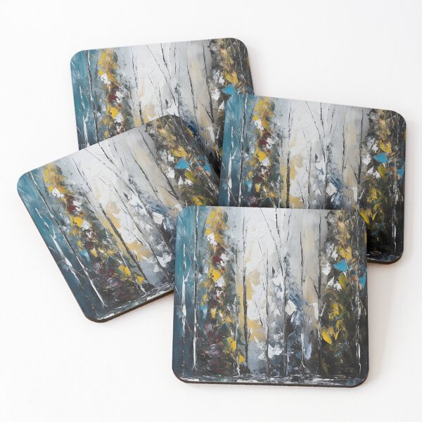 Item preview, Winter Oil Painting - Abstract Art designed and sold by aishow.