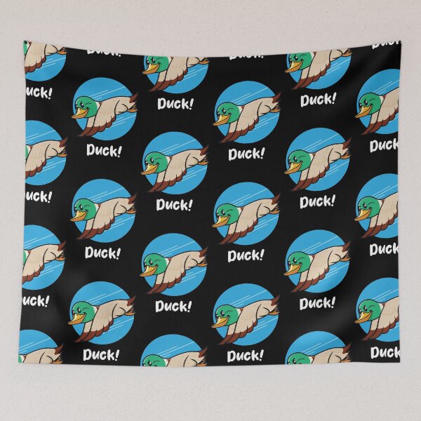Item preview, Duck the swooping duck (on dark colors) designed and sold by messy-nessie.