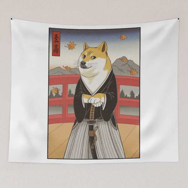 Item preview, Samurai Cheems designed and sold by Sikee.