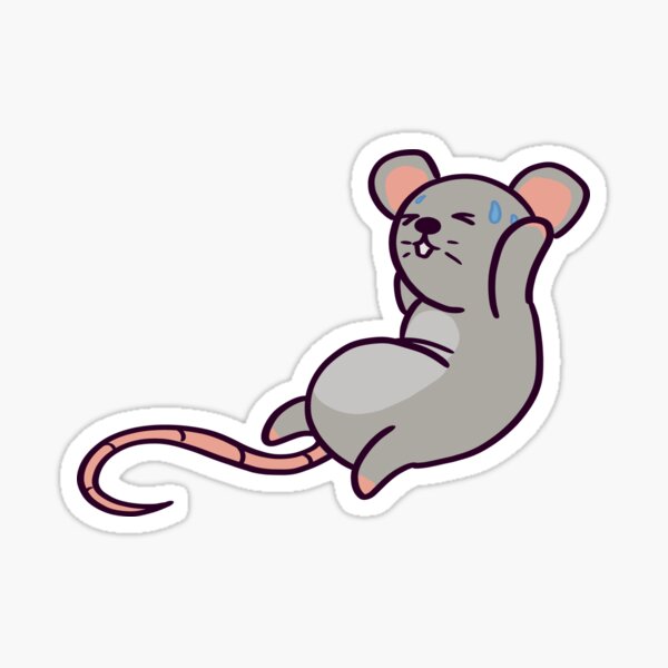 Cute Gym Rat Deadlifting Sticker for Sale by ThumboArtBumbo