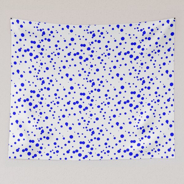 Item preview, Random Dots Repeat Blue on White 5748 designed and sold by Art in My Loft.