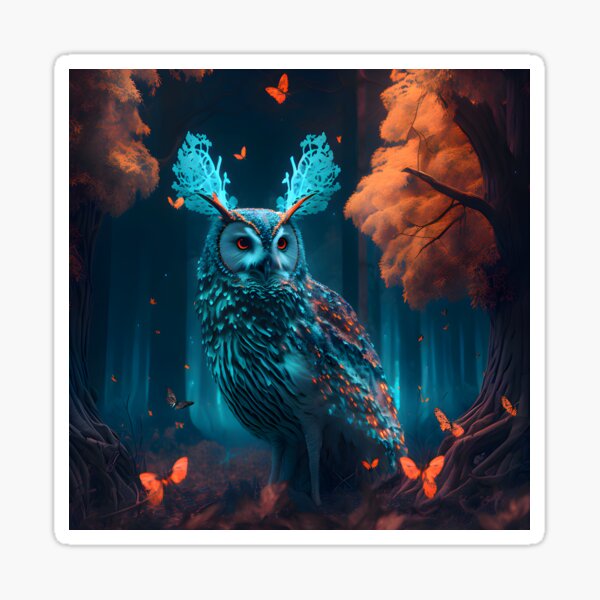 Fantasy Owl Sticker