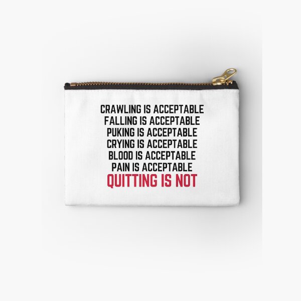 Item preview, Crawling Is Acceptable Gym Quote designed and sold by quarantine81.