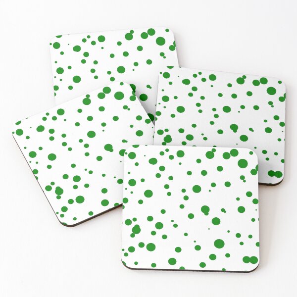 Item preview, Random Dots Repeat Green on White 5748 designed and sold by Art in My Loft.