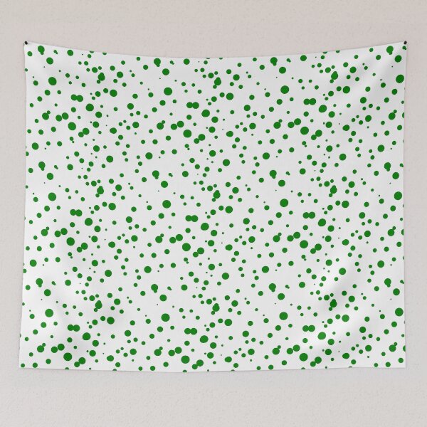 Item preview, Random Dots Repeat Green on White 5748 designed and sold by Art in My Loft.