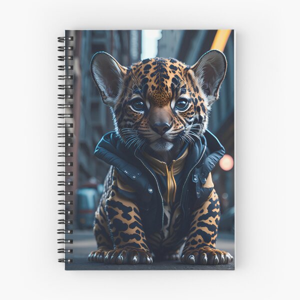 Item preview, A cute tiny hyper realistic baby jaguar, wearing hip hop clothes designed and sold by magikman65.