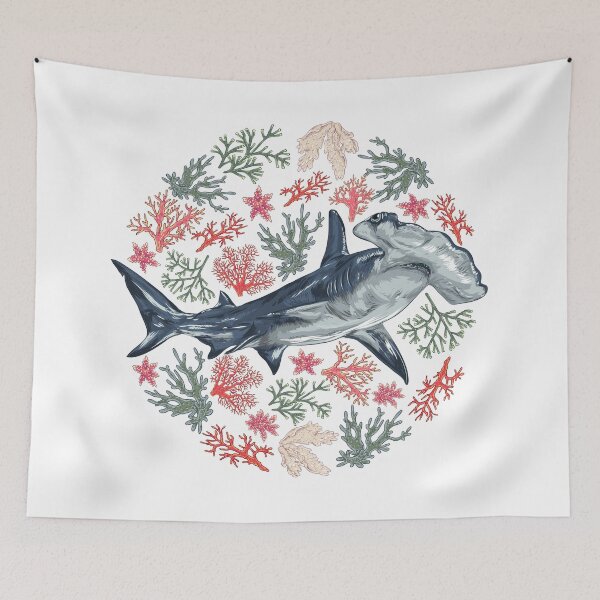 Item preview, Hammerhead shark designed and sold by addict2reading.