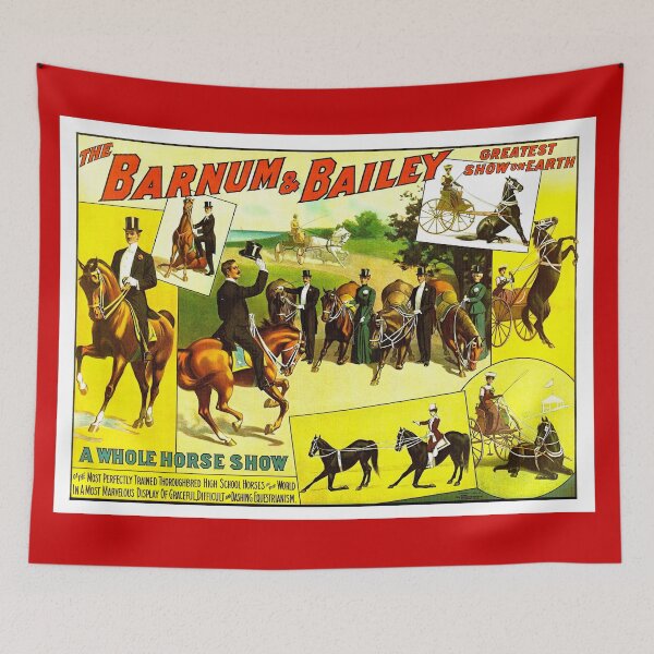 Item preview, BARNUM and BAILEY CIRCUS : Vintage Horse Show Advertising Print designed and sold by posterbobs.