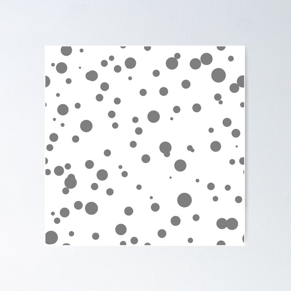 Item preview, Random Dots Repeat Grey on White 5748 designed and sold by Art in My Loft.