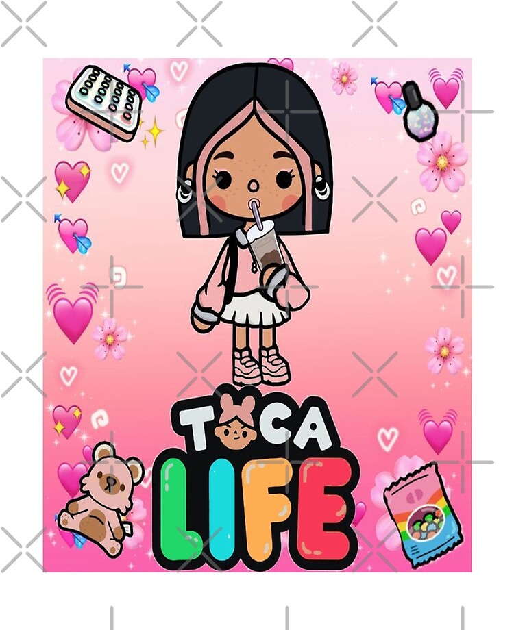 Download Pink Hair Aesthetic Toca Life Character Wallpaper