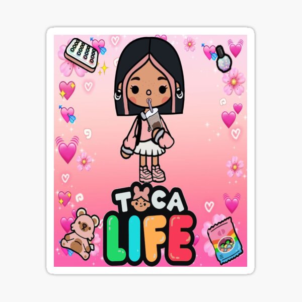 toca boca birthday Sticker for Sale by Alexa