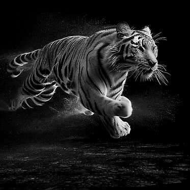 Dark Tiger Running