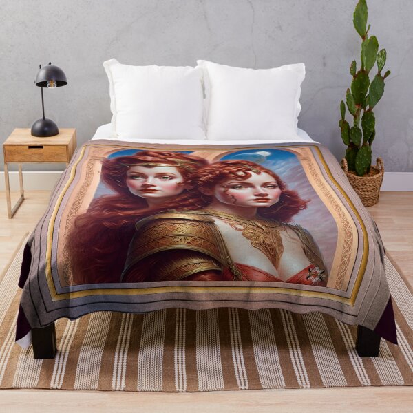 Item preview, The Sisters Red AI Artwork by Xzendor7 designed and sold by Xzendor7 Digital Art Creations.