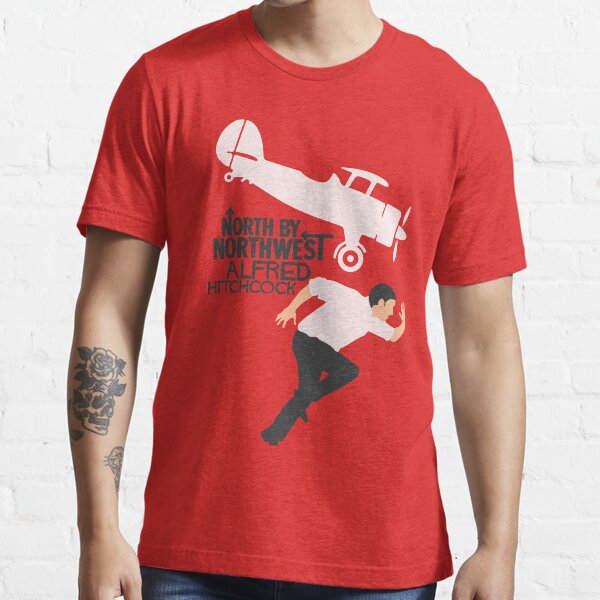 "North by northwest, Alfred Hitchcock film, minimal movie poster