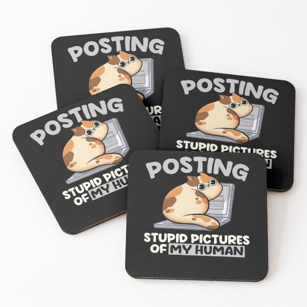 Item preview, Posting Stupid Pictures of My Human - Cute Funny Cat Gift designed and sold by EduEly.