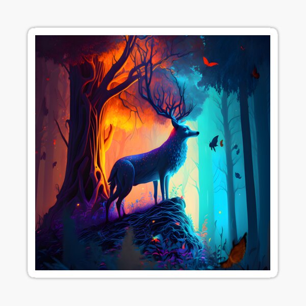 Mystical Fantasy Forest Sticker