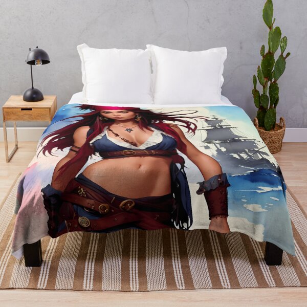 Item preview, Cute pirate girl ready to sail off designed and sold by magikman65.