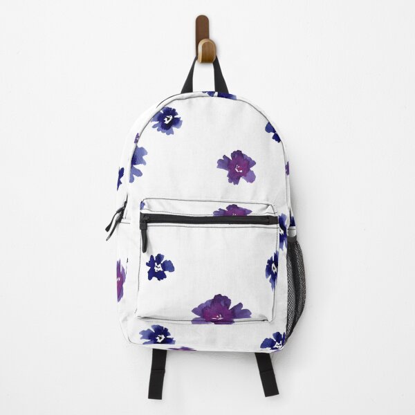 Aperçu de l'œuvre Violet viola flower pattern a watercolor sketch créée et vendue par Yana Mustafina | Boho Soulful Designs.