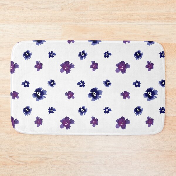 Artikelvorschau, Violet viola flower pattern a watercolor sketch entworfen und verkauft von Yana Mustafina | Boho Soulful Designs.