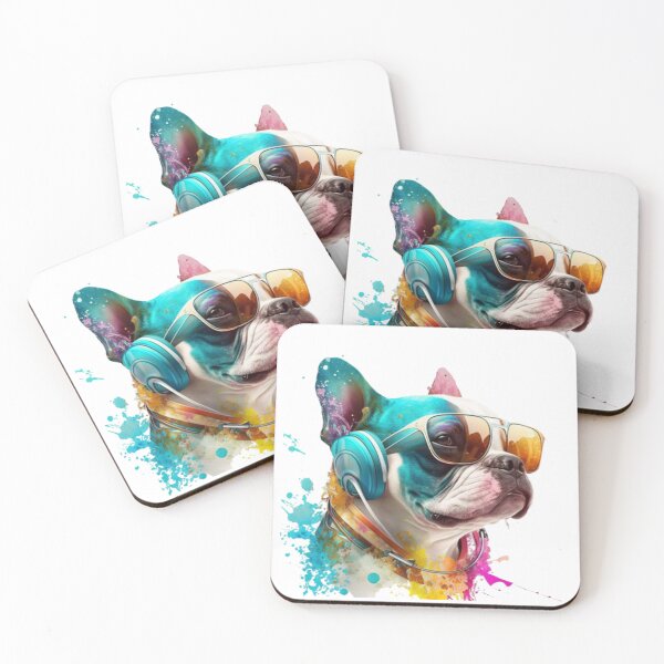 Item preview, Cute happy dog,wearing sunglasses,dog Classic T-Shirt designed and sold by onecreativity.
