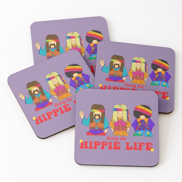 Item preview, Living the Hippie Life Characters designed and sold by HotHibiscus.