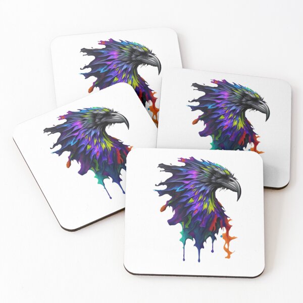 Item preview, Fantastical Raven Head Splash Art - Intricately Detailed in 8k Resolution designed and sold by MediaPOX.