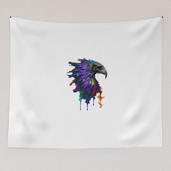 Item preview, Fantastical Raven Head Splash Art - Intricately Detailed in 8k Resolution designed and sold by MediaPOX.