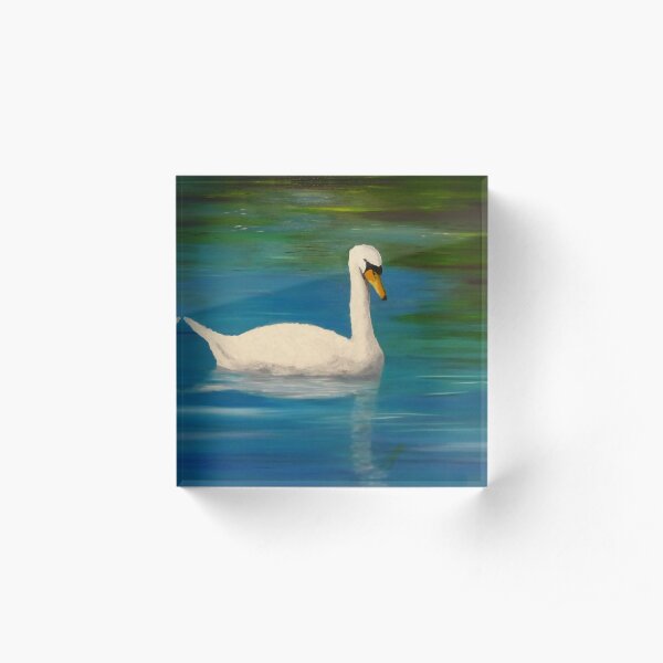 Swans Acrylic Block